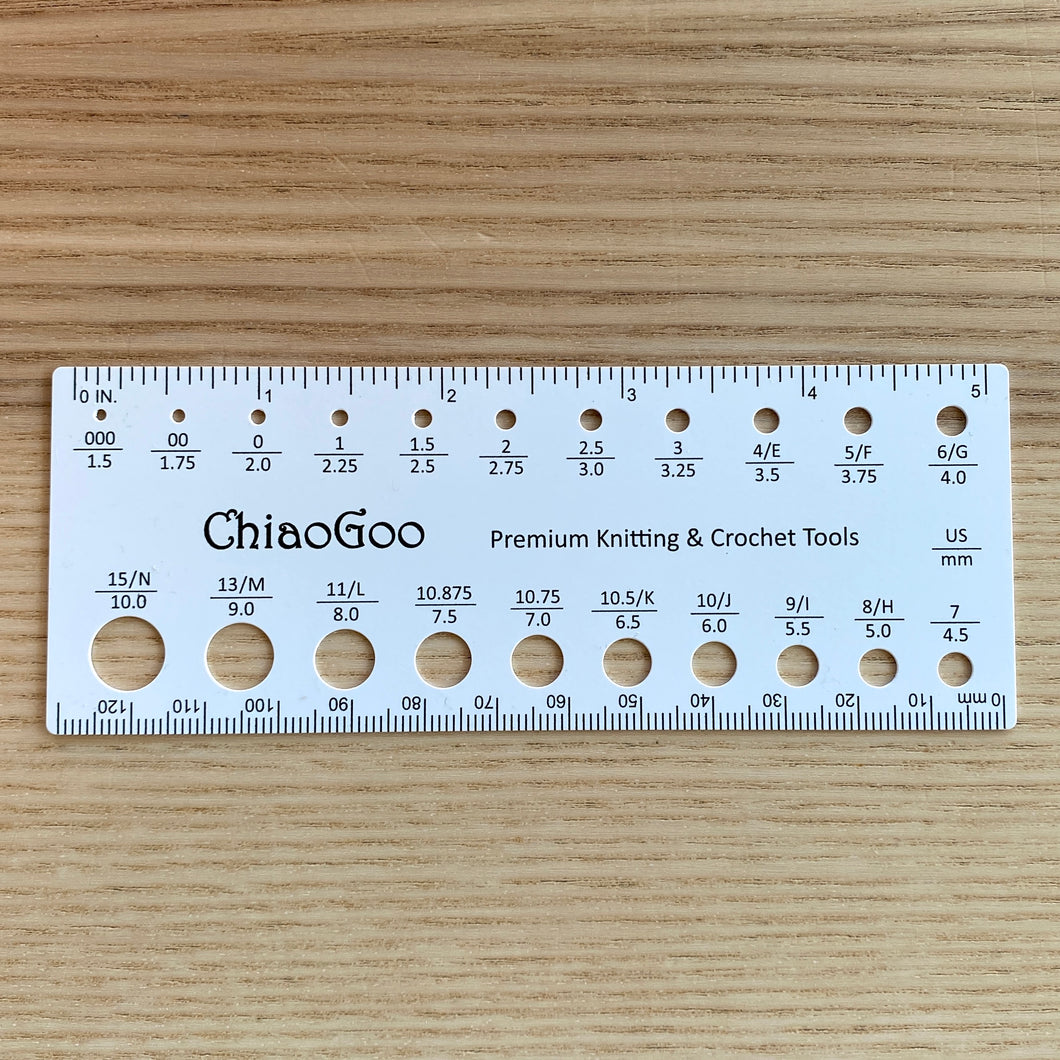 ChiaoGoo needle gauge