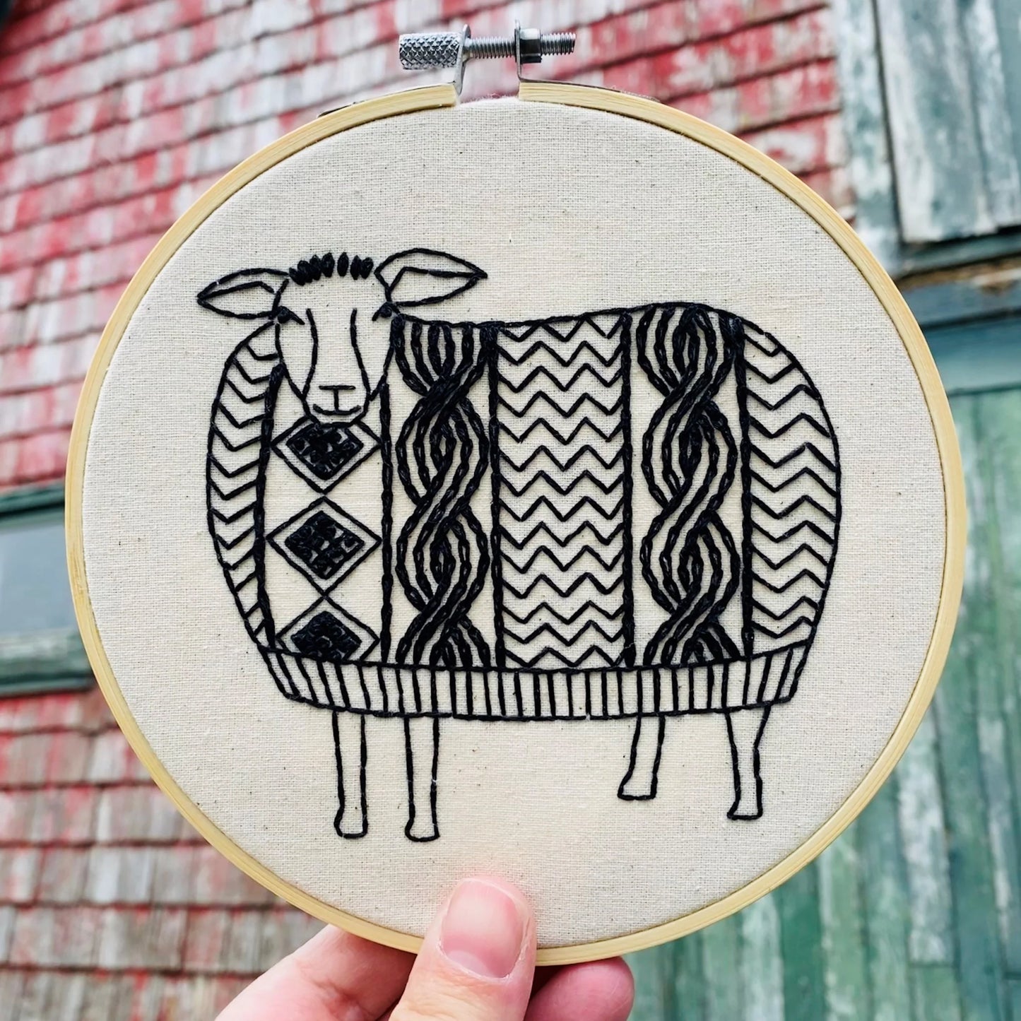 Sweater Weather Sheep Embroidery Kit | Hook, Line & Tinker