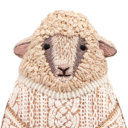 Embroidered Sheep Plushie Kit | Kiriki Press