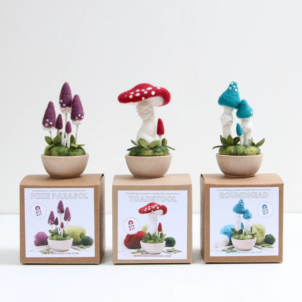 Crimson Toadstool Needle Felting Kit | Benzie Design