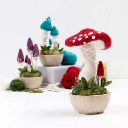 Crimson Toadstool Needle Felting Kit | Benzie Design