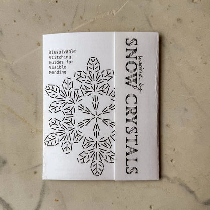 Snow Crystals Mending + Embellishment Stick & Stitch | Approved Textiles