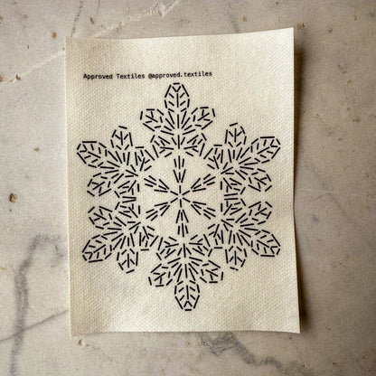 Snow Crystals Mending + Embellishment Stick & Stitch | Approved Textiles