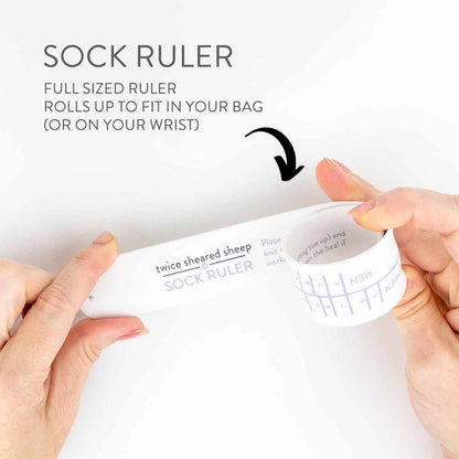 Sock Sizing Bracelet Ruler | Twice Sheared Sheep