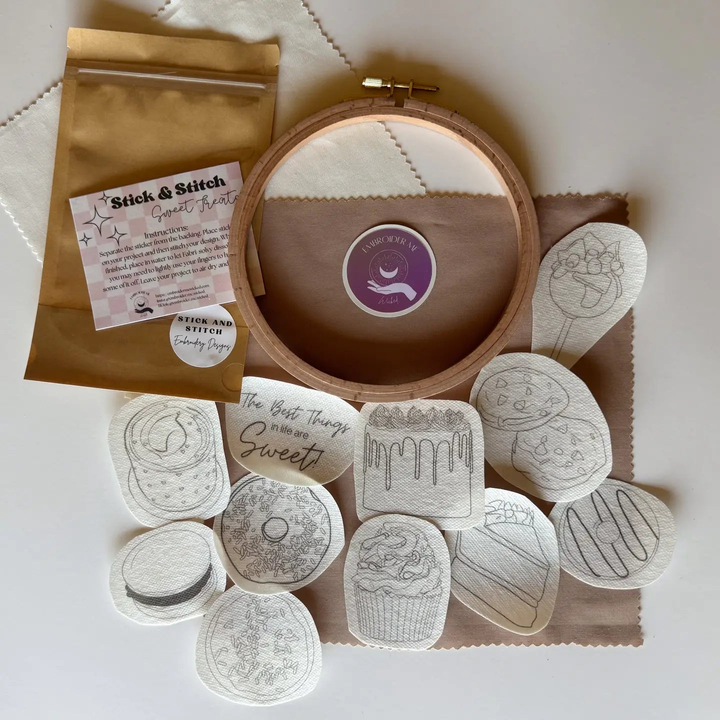 Sweet Treats Stick & Stitch | Embroider Me Wicked
