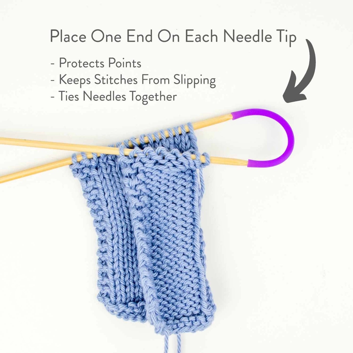 Tip Ties - Knitting Needle Point Protectors | Twice Sheared Sheep