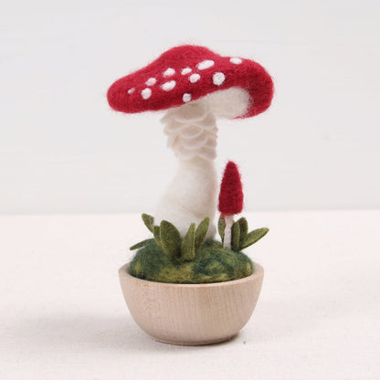 Crimson Toadstool Needle Felting Kit | Benzie Design