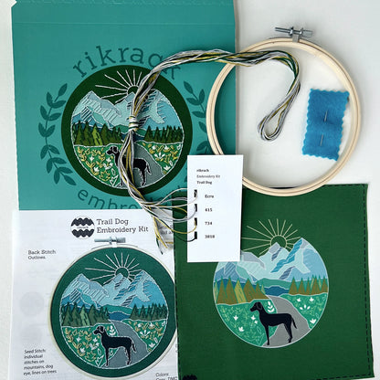 Trail Dog Embroidery Kit | Rikrack