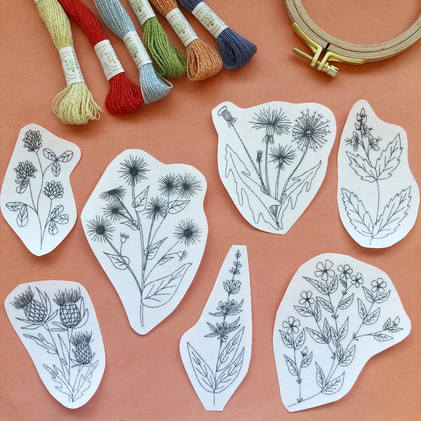 Unconventional Flowers Stick & Stitch | MCreativeJ