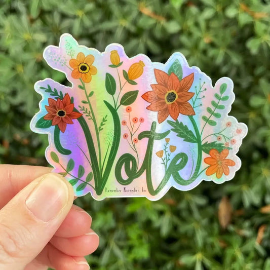 Vote Holographic Sticker