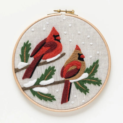 Winter Cardinal Needle Felting Kit