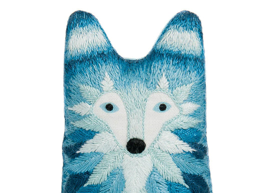 Embroidered Wolf Plushie Kit | Kiriki Press