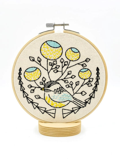 Chickadee Embroidery Kit | Hook, Line & Tinker