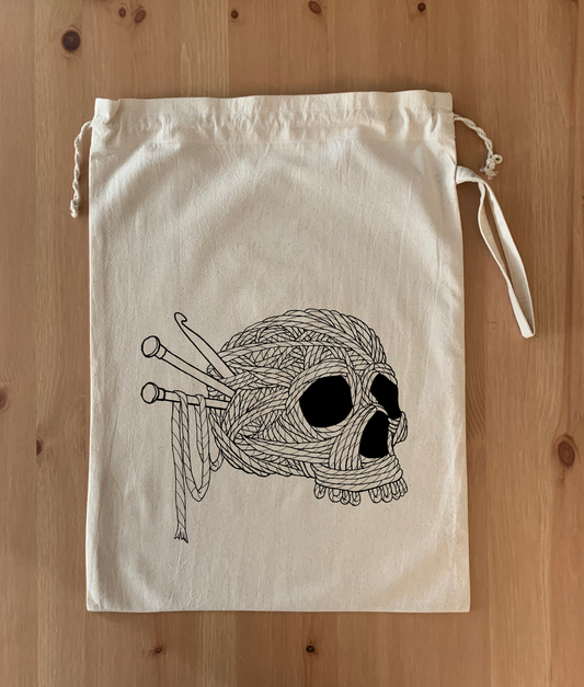 Yarn Skull Project Bag | Dawn Kathryn Studios