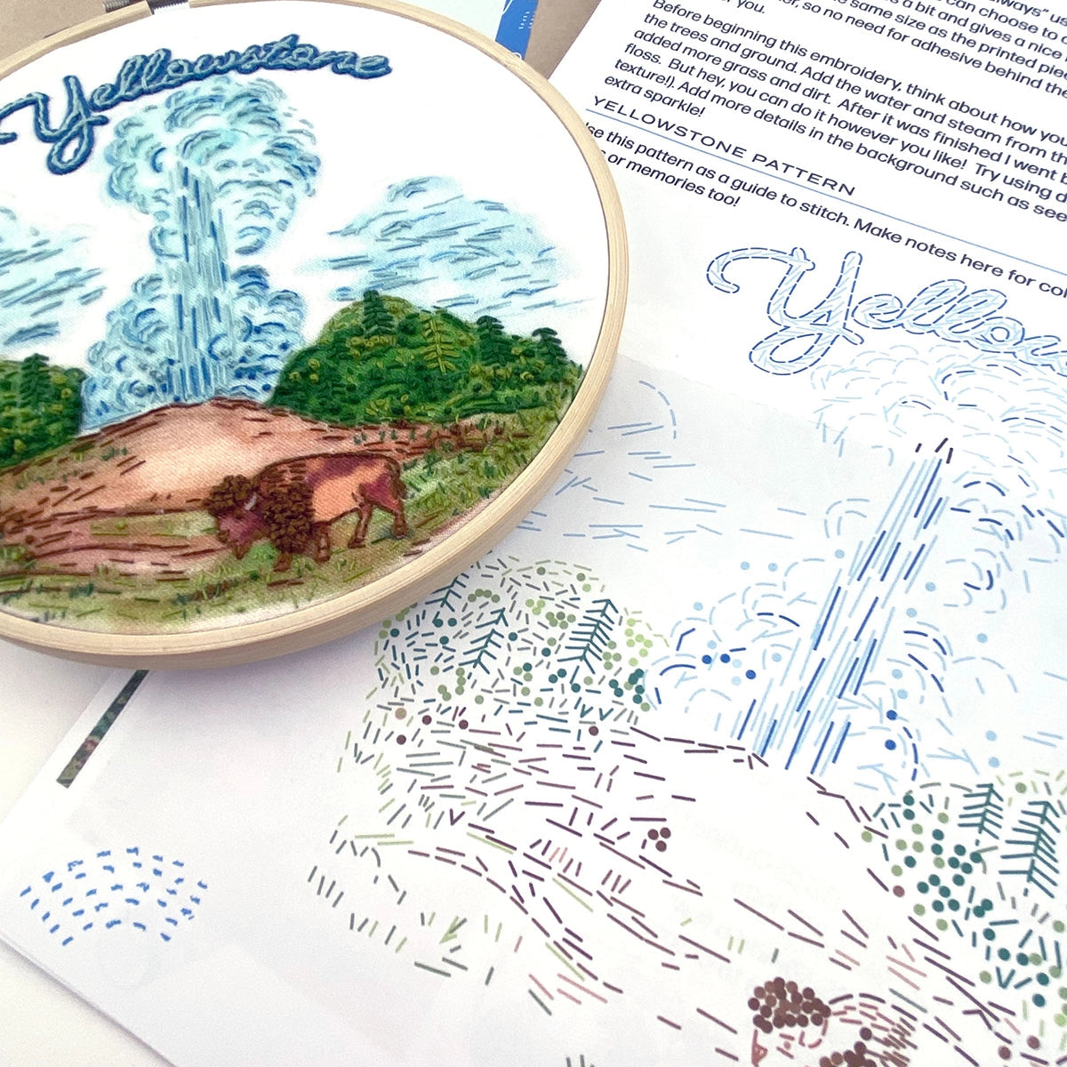Yosemite Embroidery Kit | Keller Design Co.