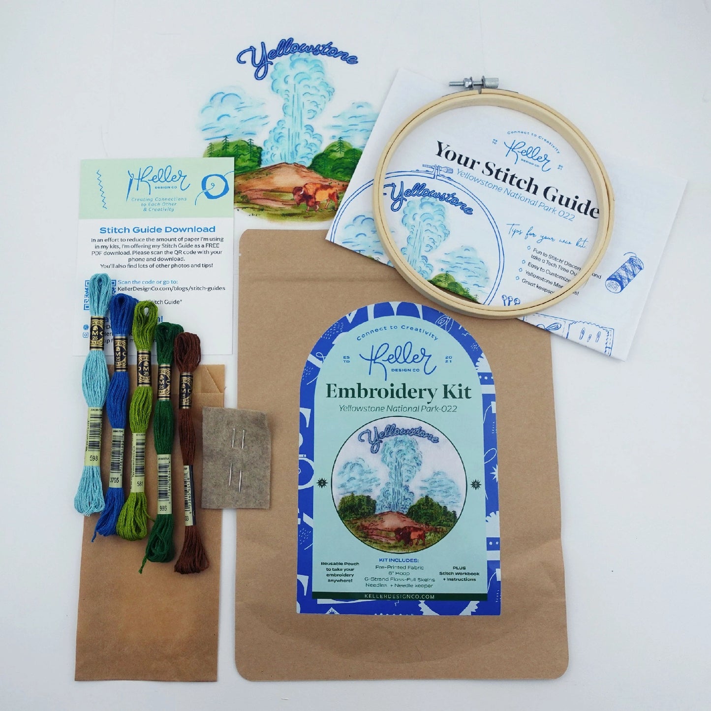 Yosemite Embroidery Kit | Keller Design Co.