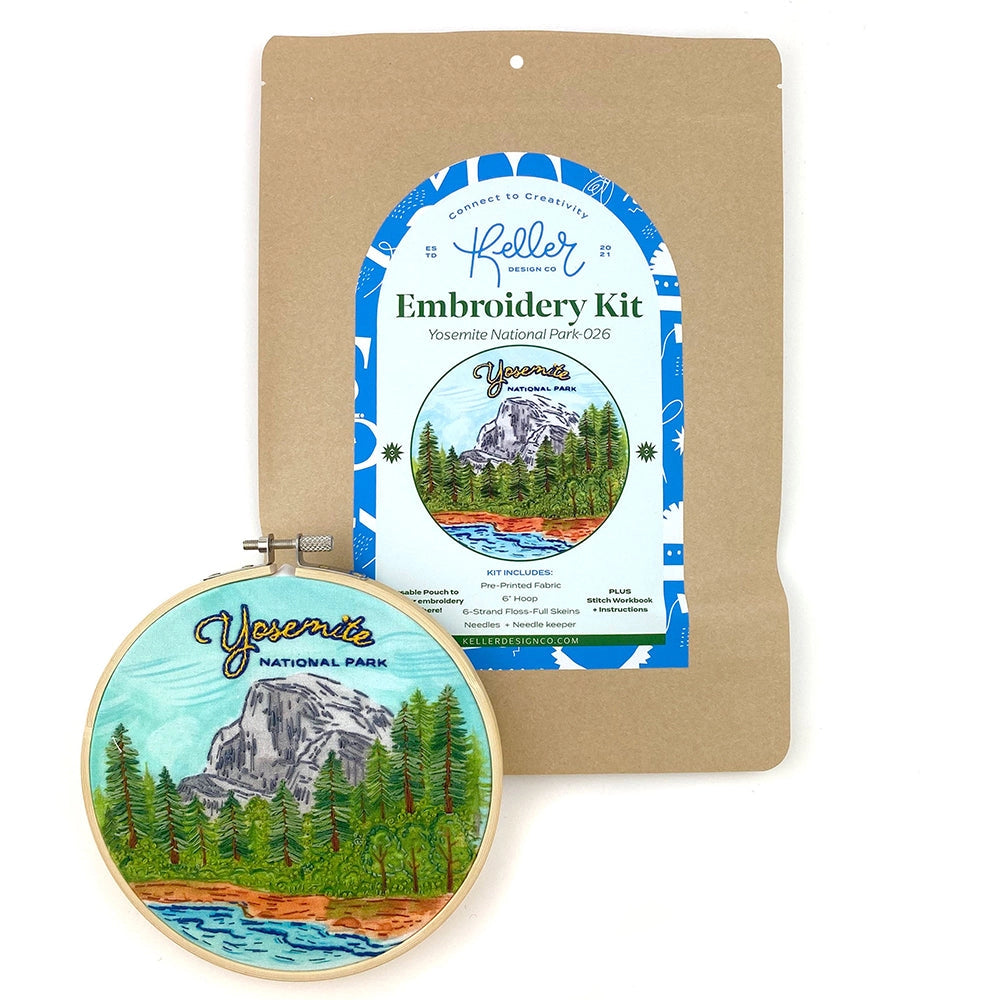 Yosemite Embroidery Kit | Keller Design Co.