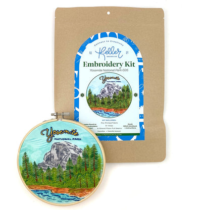 Yosemite Embroidery Kit | Keller Design Co.