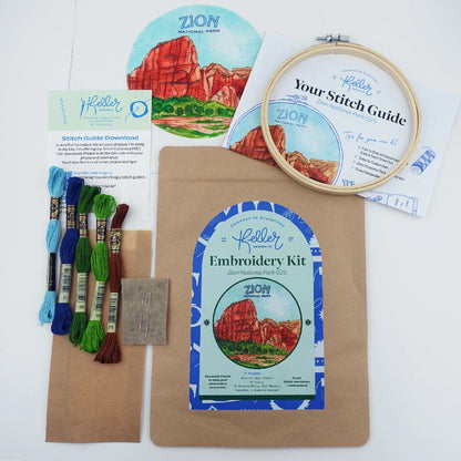 Zion Embroidery Kit | Keller Design Co.
