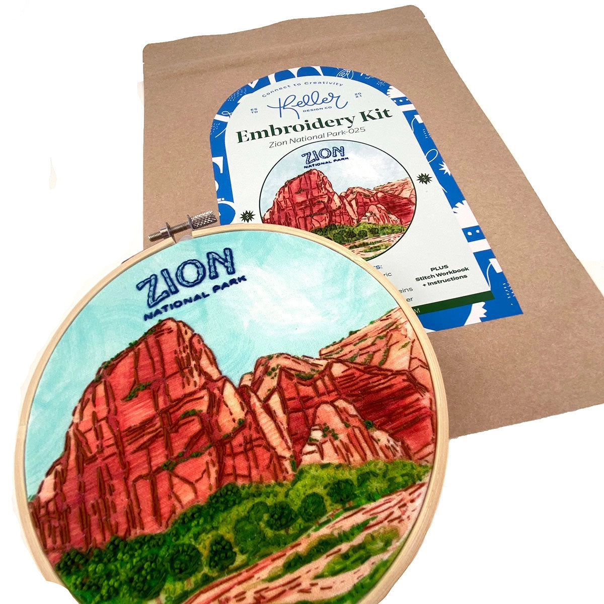 Zion Embroidery Kit | Keller Design Co.