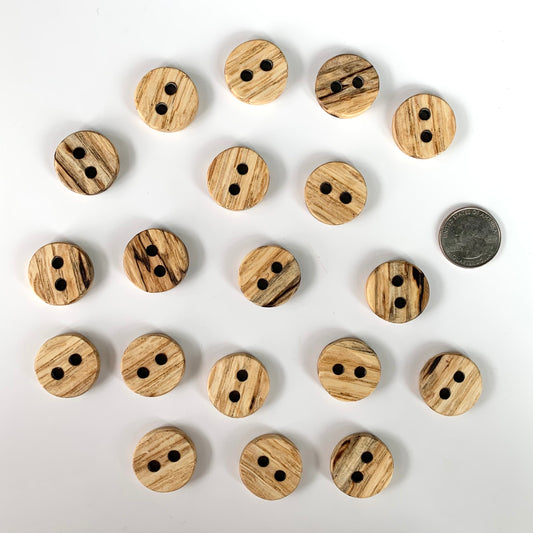Wood Buttons 5/8 to 7/8 inch