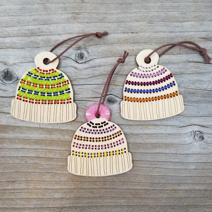 Stitchable Hat Ornament Kits - Katrinkles