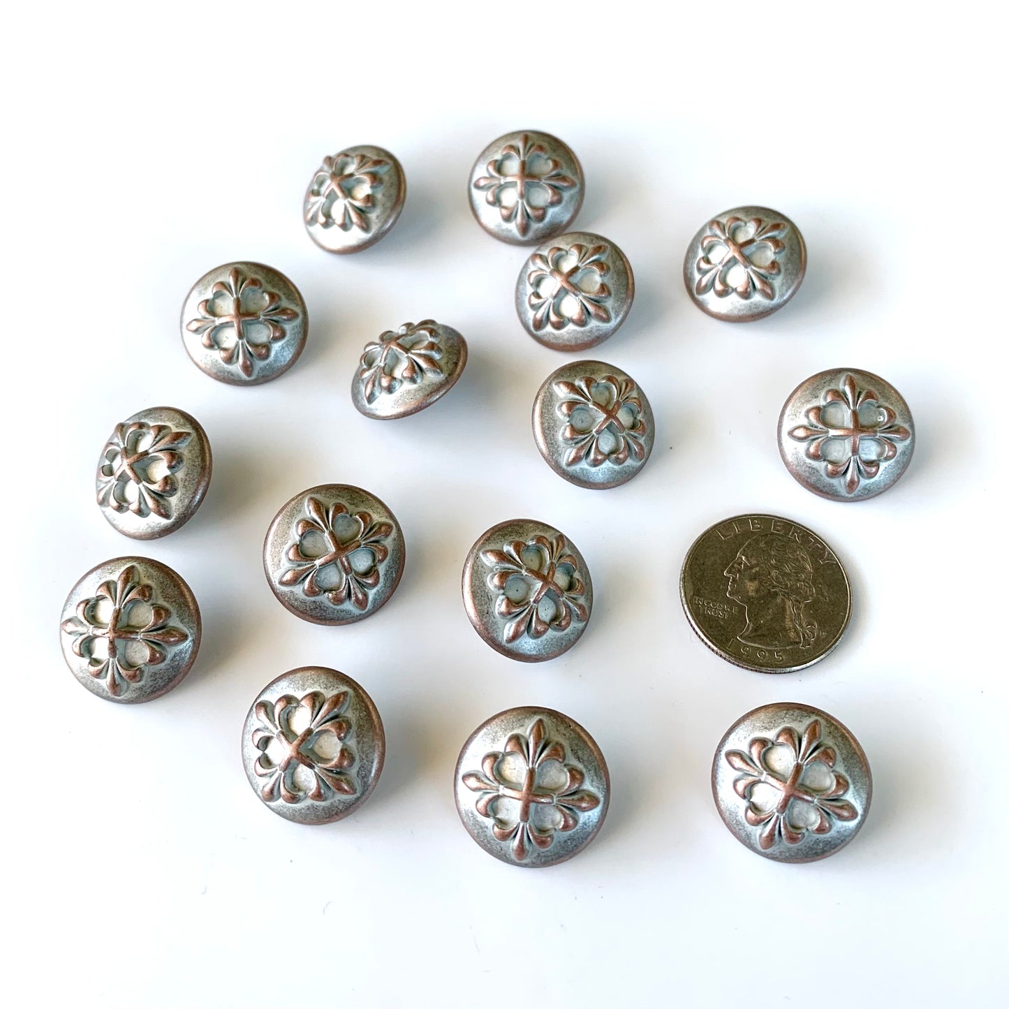 Metal Buttons 5/8 inch to 7/8 inch