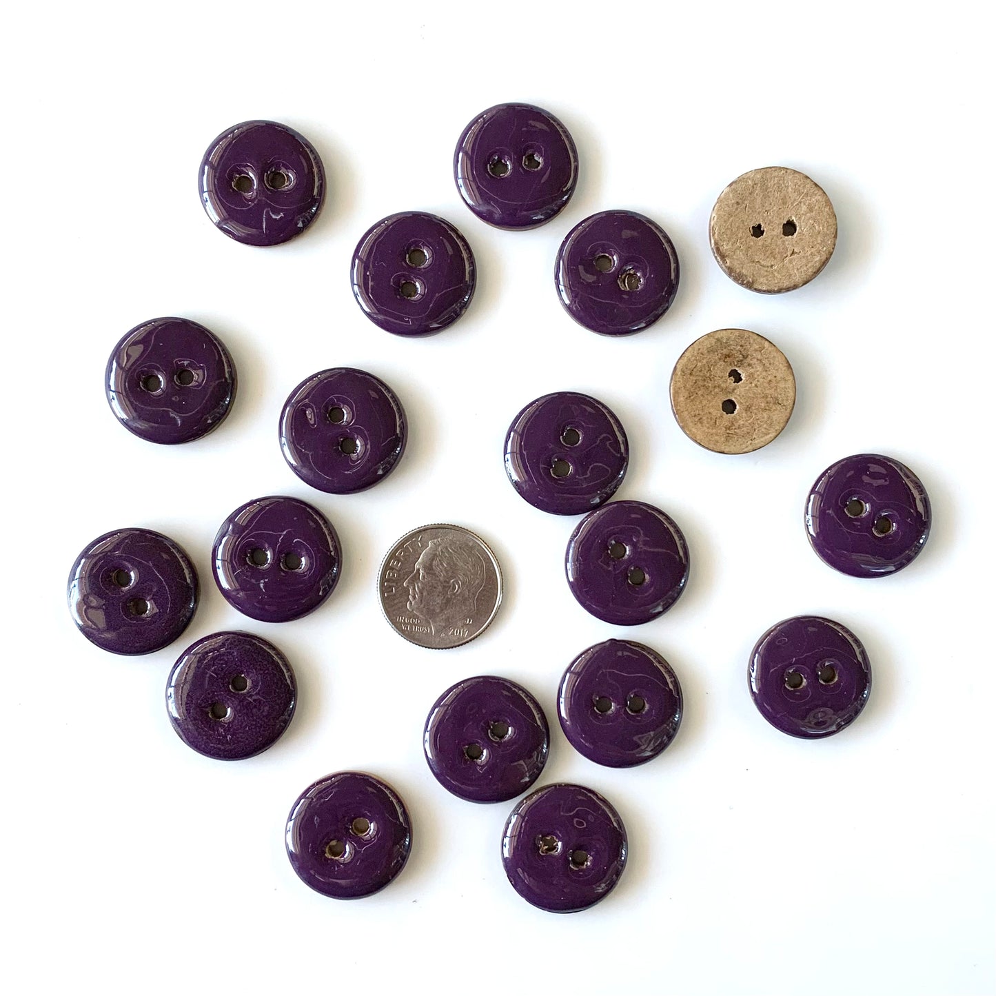 Coconut & Bamboo Buttons under 1 inch