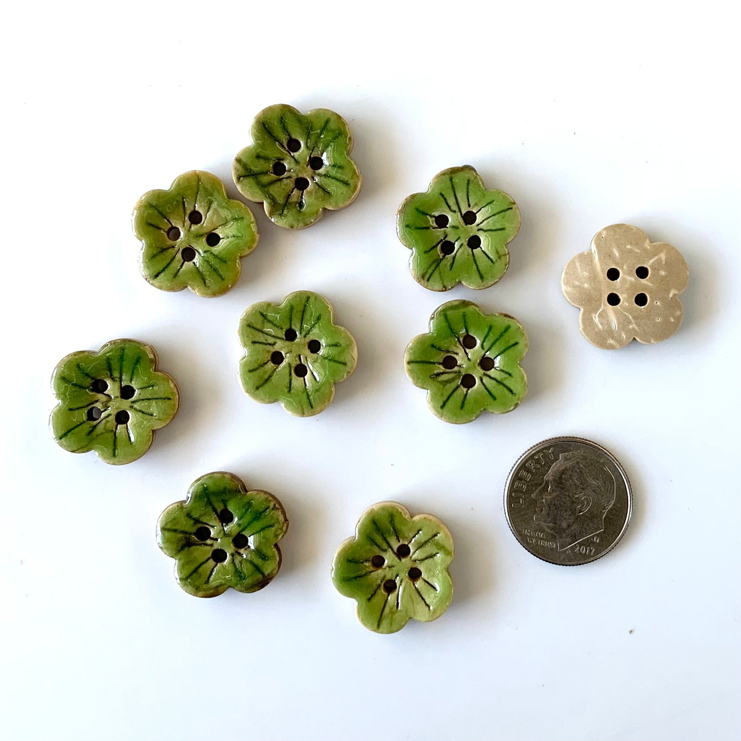 Coconut & Bamboo Buttons under 1 inch