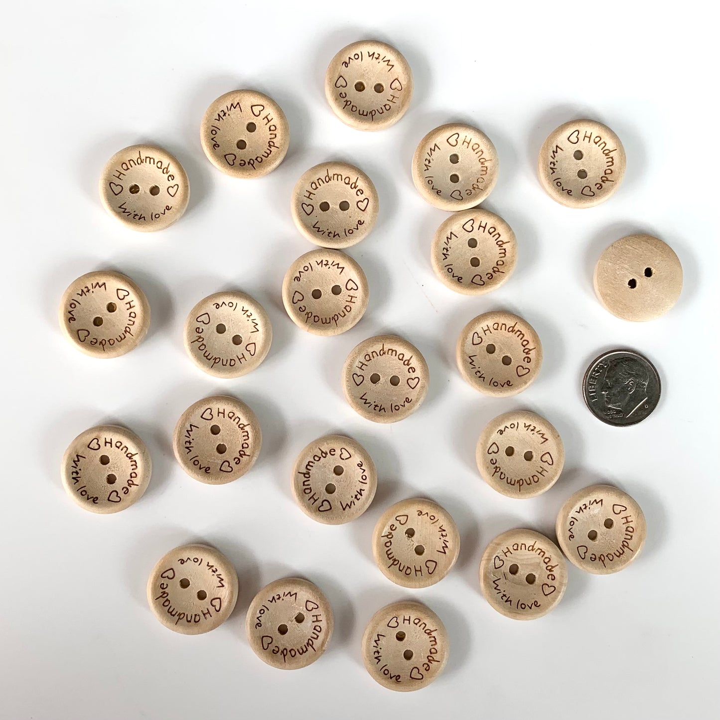 Wood Buttons 5/8 to 7/8 inch