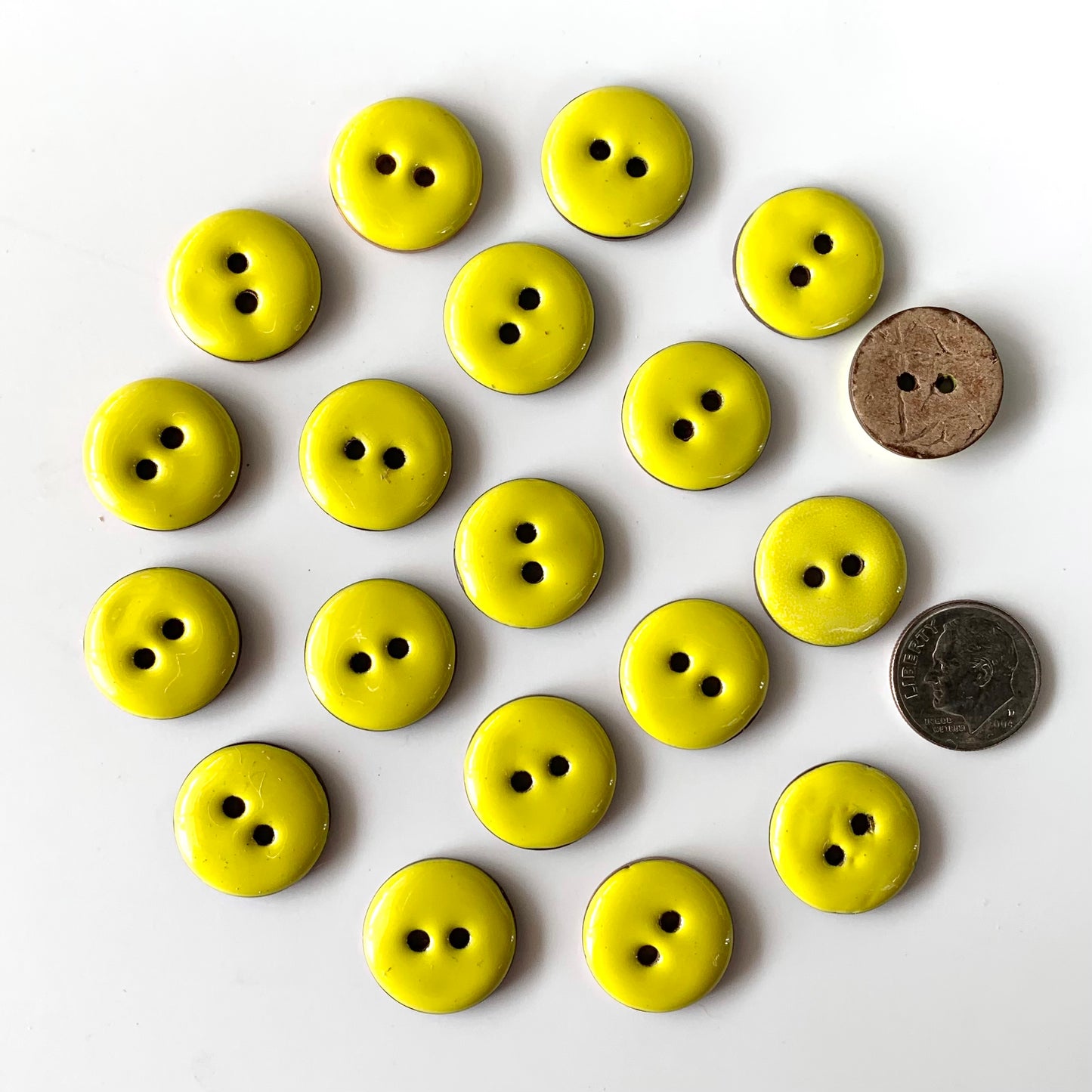 Coconut & Bamboo Buttons under 1 inch