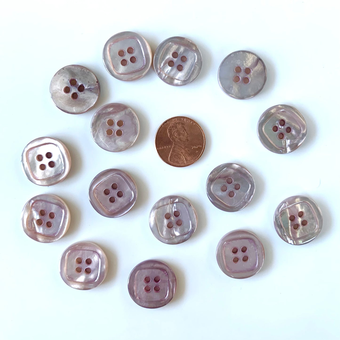Shell Buttons - 5/8 to 7/8 inch