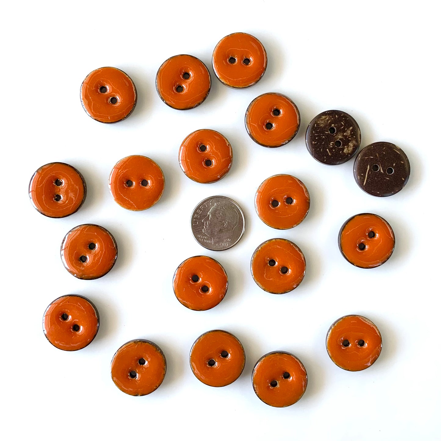 Coconut & Bamboo Buttons under 1 inch