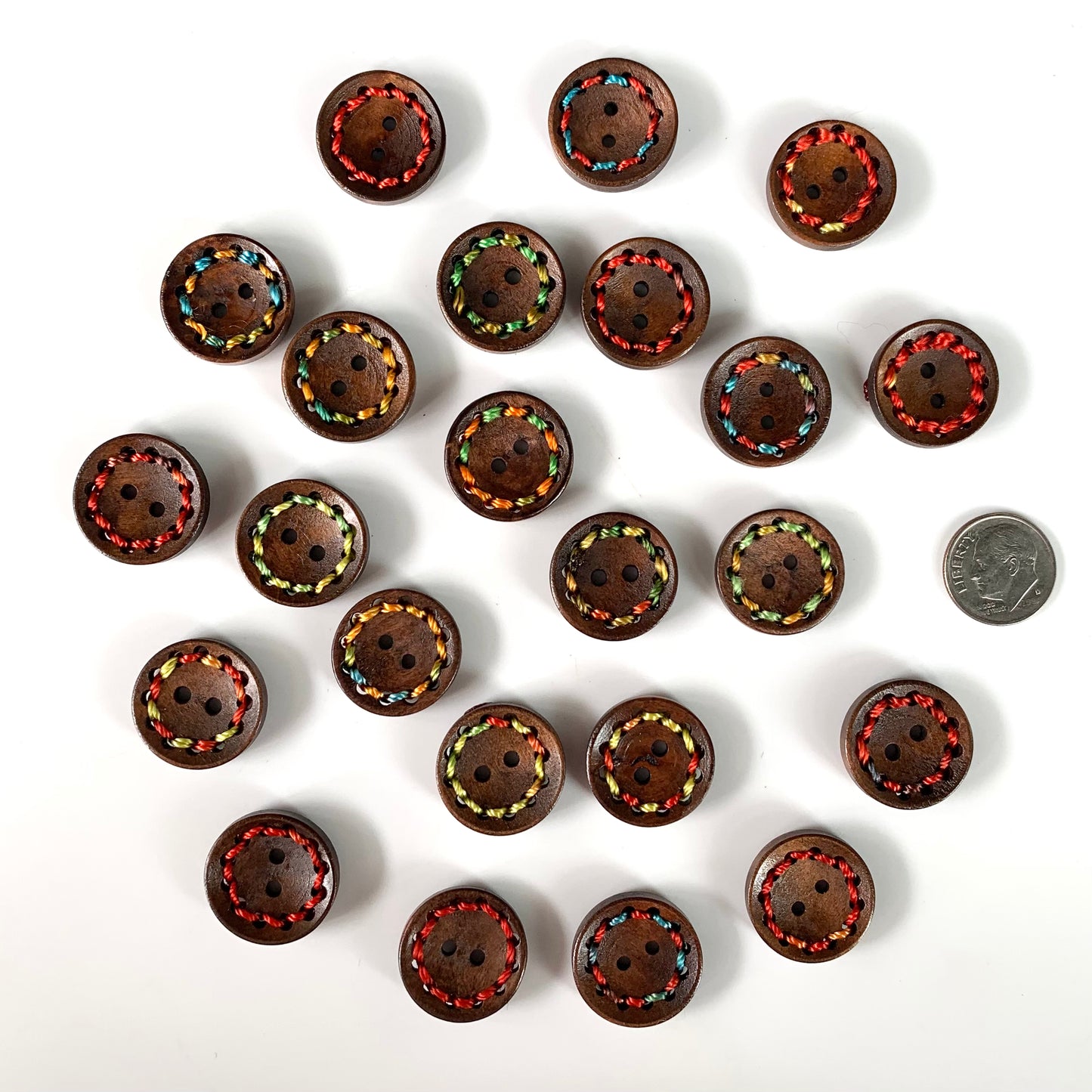 Wood Buttons 5/8 to 7/8 inch