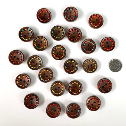 Wood Buttons 5/8 to 7/8 inch