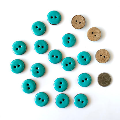 Coconut & Bamboo Buttons under 1 inch
