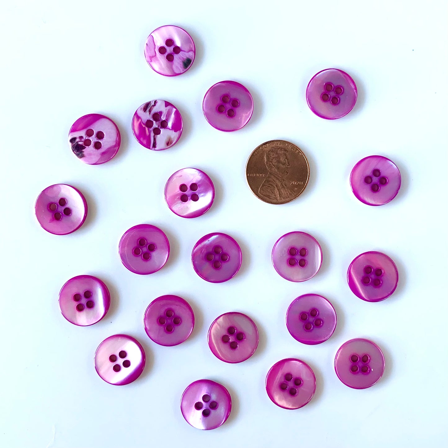 Shell Buttons - 5/8 to 7/8 inch