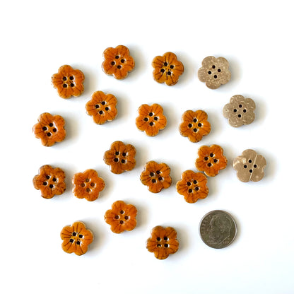 Coconut & Bamboo Buttons under 1 inch