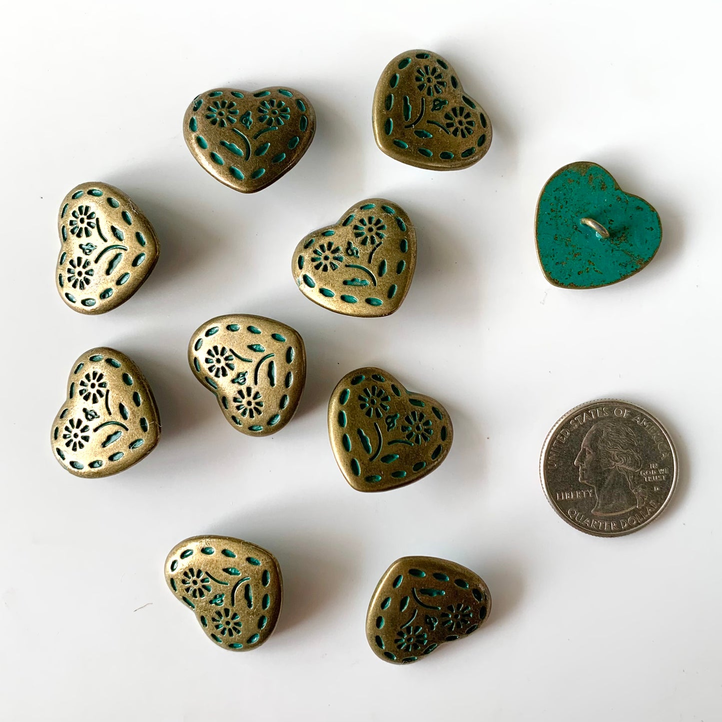 Metal Buttons 5/8 inch to 7/8 inch