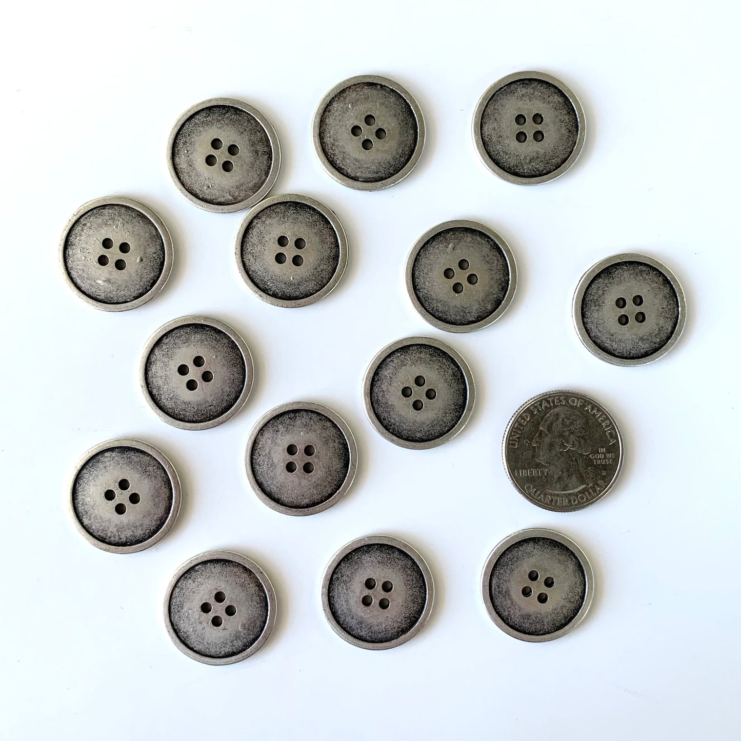Metal Buttons 5/8 inch to 7/8 inch