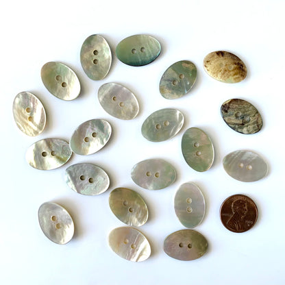 Shell Buttons - 5/8 to 7/8 inch