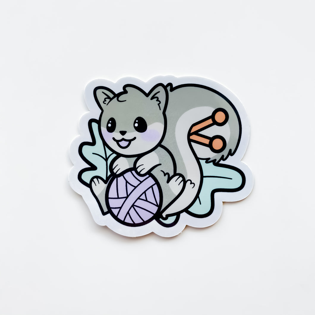 Sparkle Squirrel Sticker - Shop Exclusive