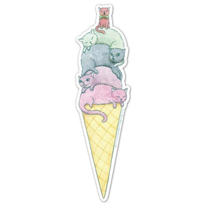 Ice Cream Cats Sticker