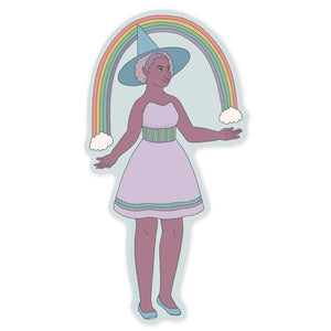 Rainbow Witch Sticker