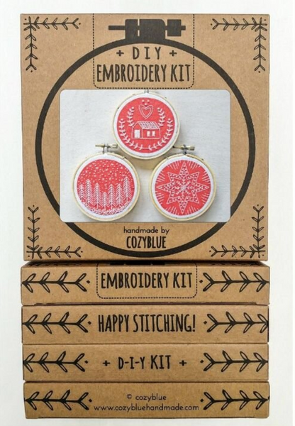 Holiday Embroidery Kits | CozyBlue