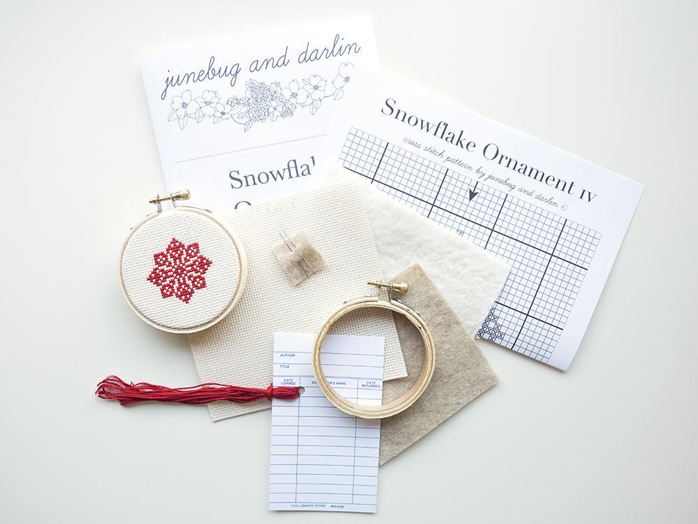 Holiday Cross Stitch Kits | Junebug & Darlin