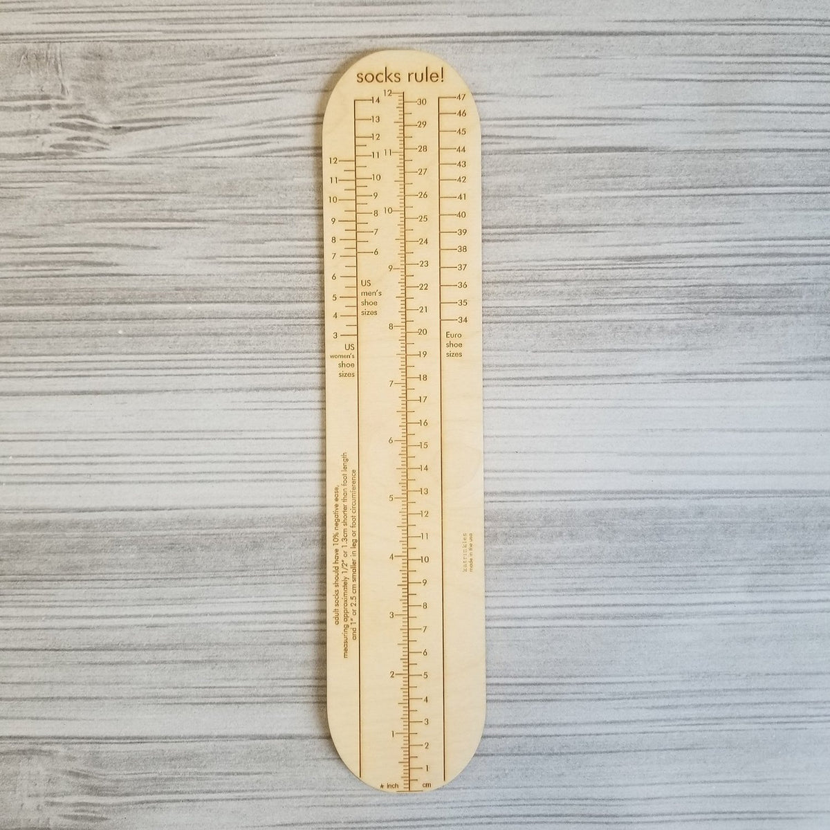 Sock Ruler | Katrinkles - final sale
