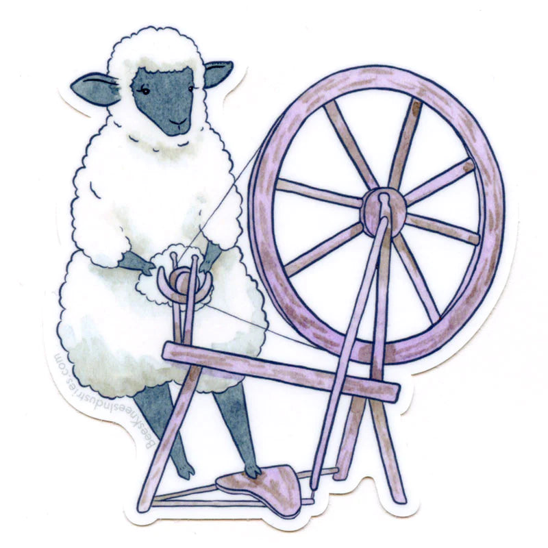 Spinning Sheep Sticker