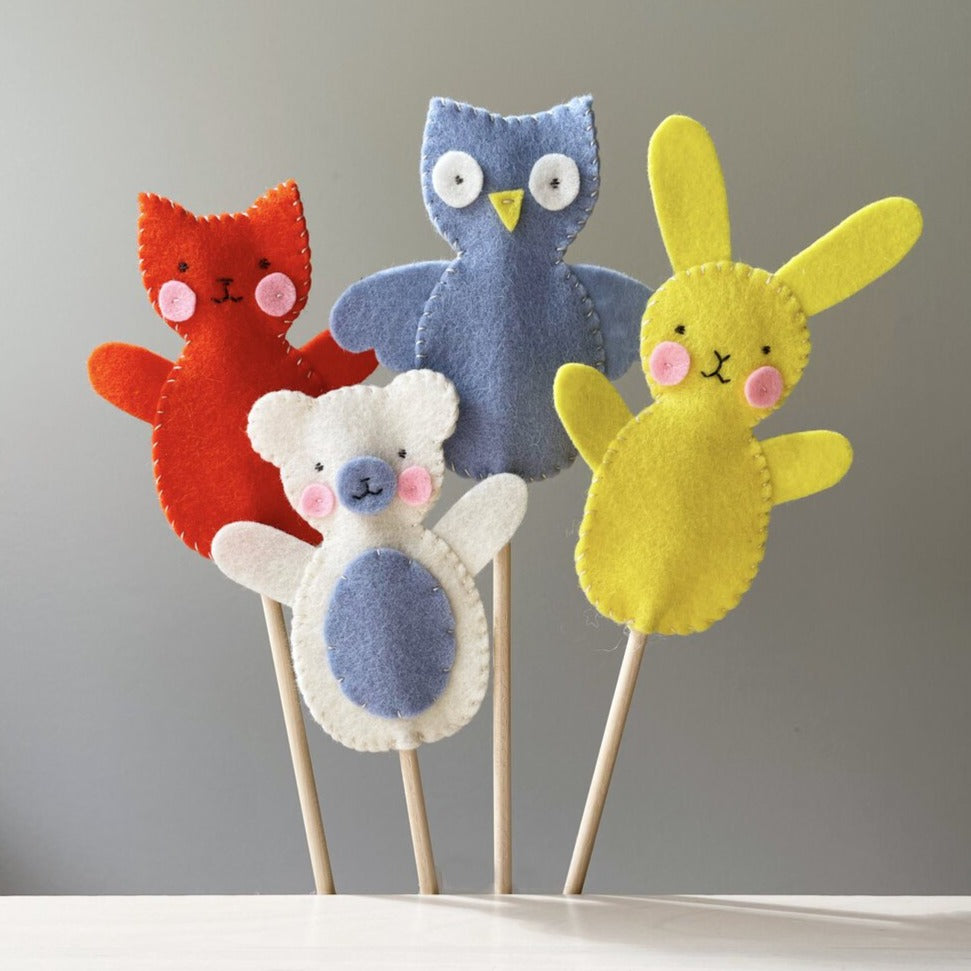 Animal Stick Puppet Kits | Fair Play Projects