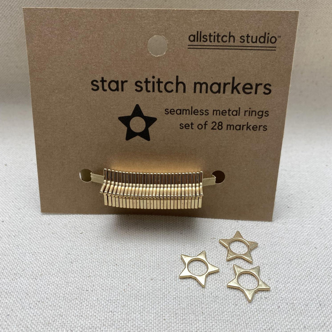 Gold Star Stitch Markers